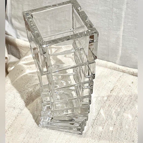 Vintage Rosenthal Studio Linie Mid Century Twisted Tower Crystal Vase - Picture 4 of 11